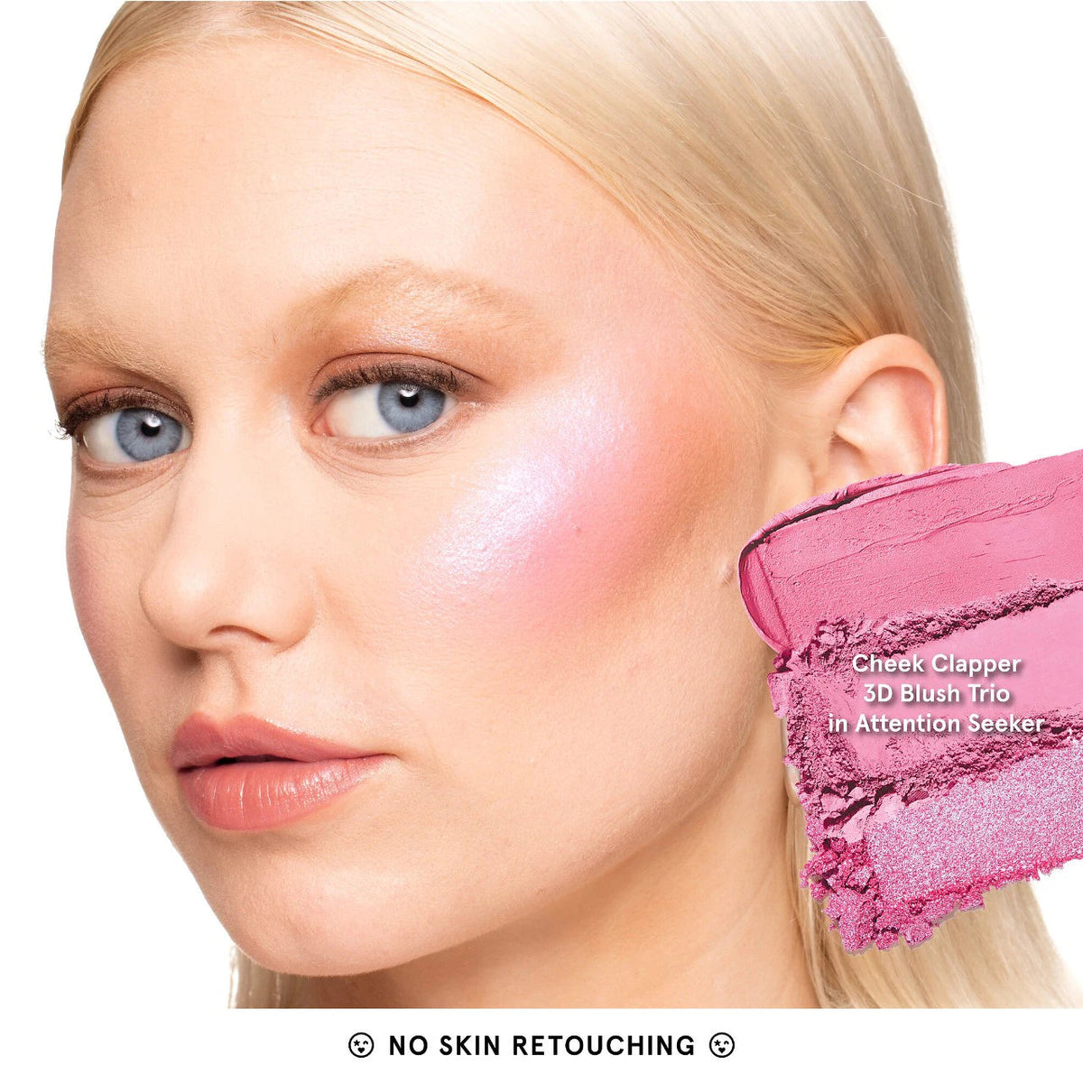 ONE/SIZE BY PATRICK STARRR Cheek Clapper 3D Blush Trio Palette (ATTENTION SEEKER)