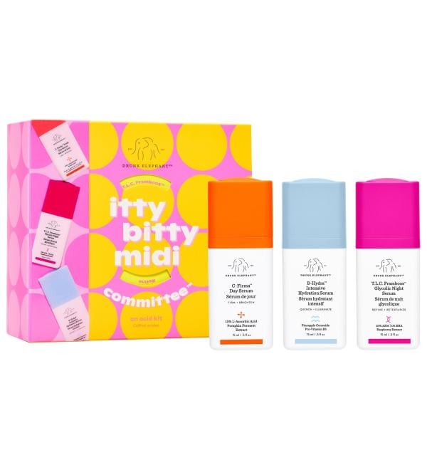 DRUNK ELEPHANT ITTY BITTY MINI KIT OF 3 PIECES