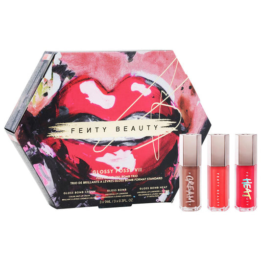 FENTY BEAUTY GLOSSY POSSE VII SET OF 3 FULL SIZE