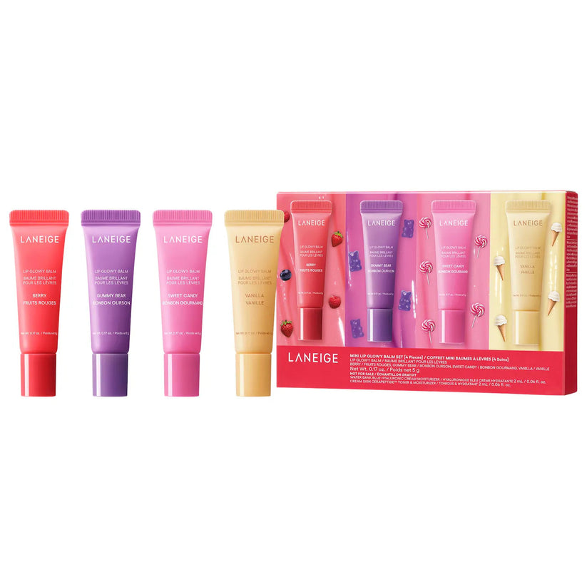 LANEIGE GLOWY LIP MINI 4 PIECES