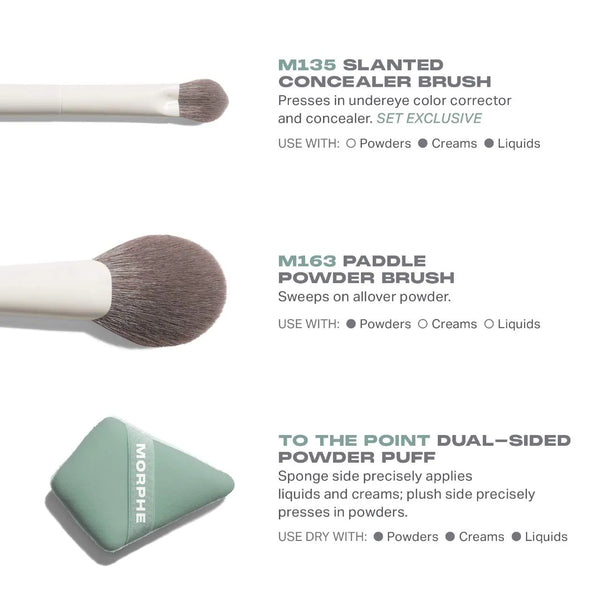 MORPHE CONCEAL & SET TOLL TRIO BRUSH SET