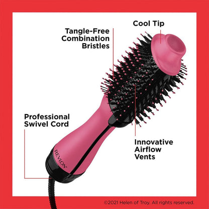 Revlon Pro Collection Revlon Pro Collection Salon One-Step Hair Dryer & Volumiser Pink