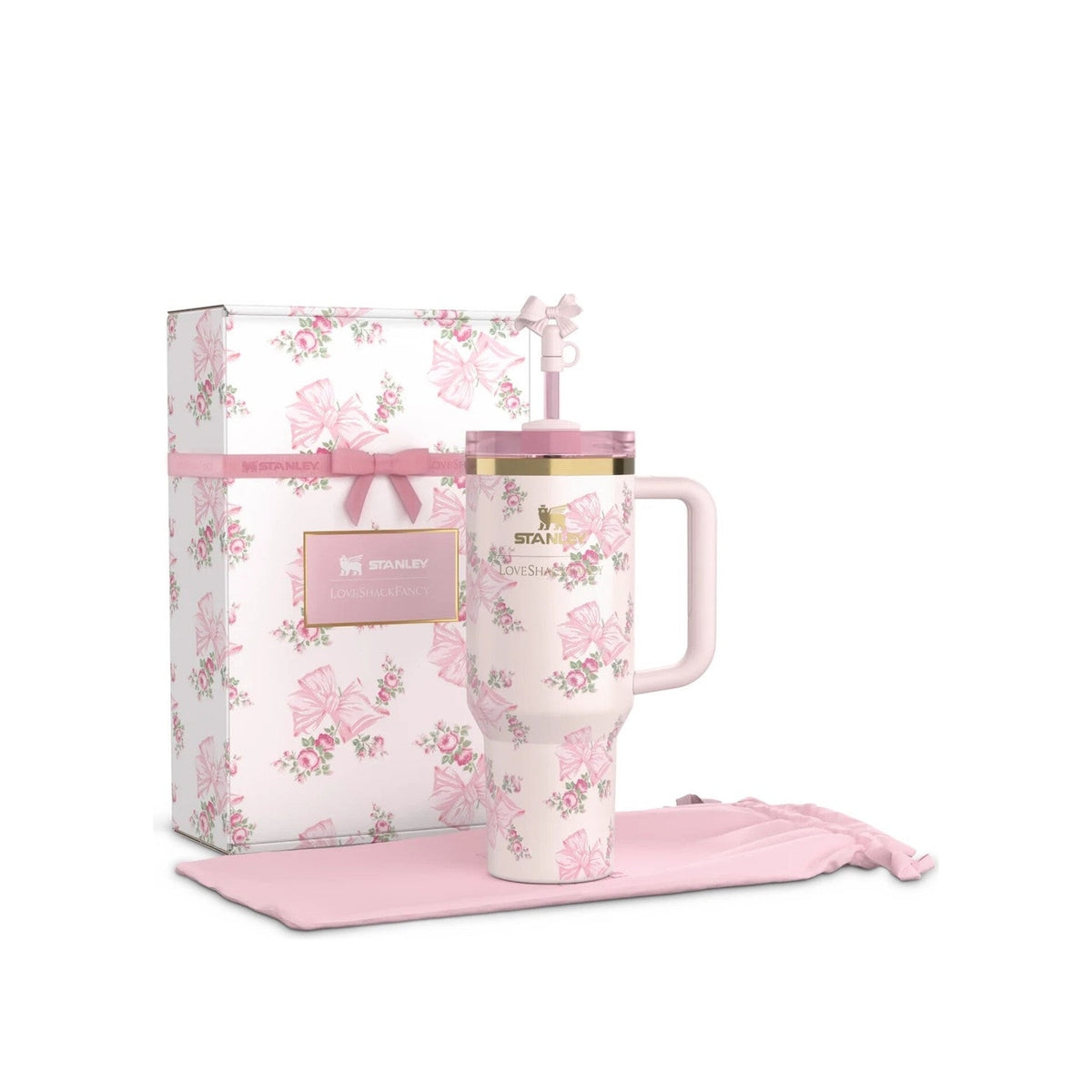 STANLEY 1913 Stanley 1913 X Loveshackfancy Quencher Tumbler with Handle — Pink