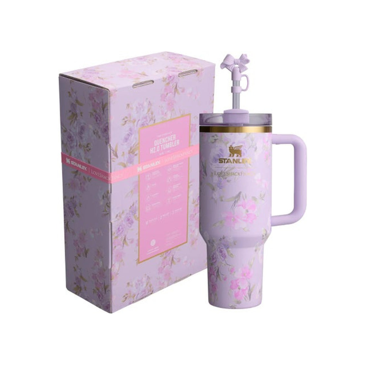 STANLEY 1913 Stanley 1913 X Loveshackfancy Quencher Tumbler with Handle — Purple — view 2