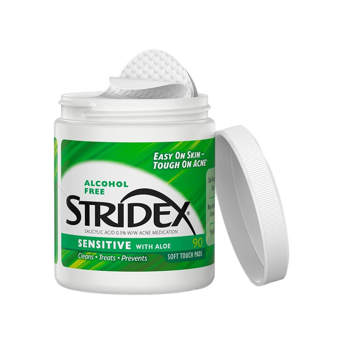 Stridex Maximum Alchool Free 55 Pads — Green