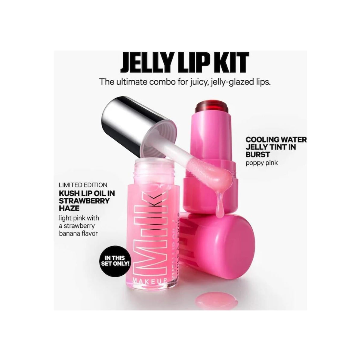 MILK BEAUTY Milk Beauty The Jelly Lip Kit: Lip + Cheek Stain & Lip Oil Duo — view 4