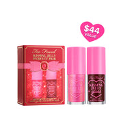 TOO FACED Too Faced Kissing Jelly Lip Oil Gloss: Perfect Pair Set (bubblegum +black cherry)