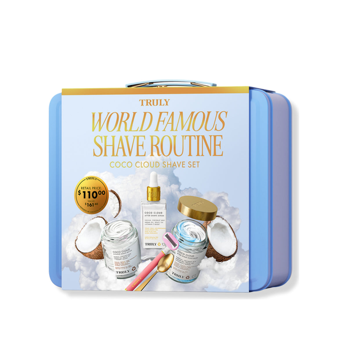 TRULY BEAUTY Truly Beauty World Famous Shave Routine Coco Cloud Shave Set