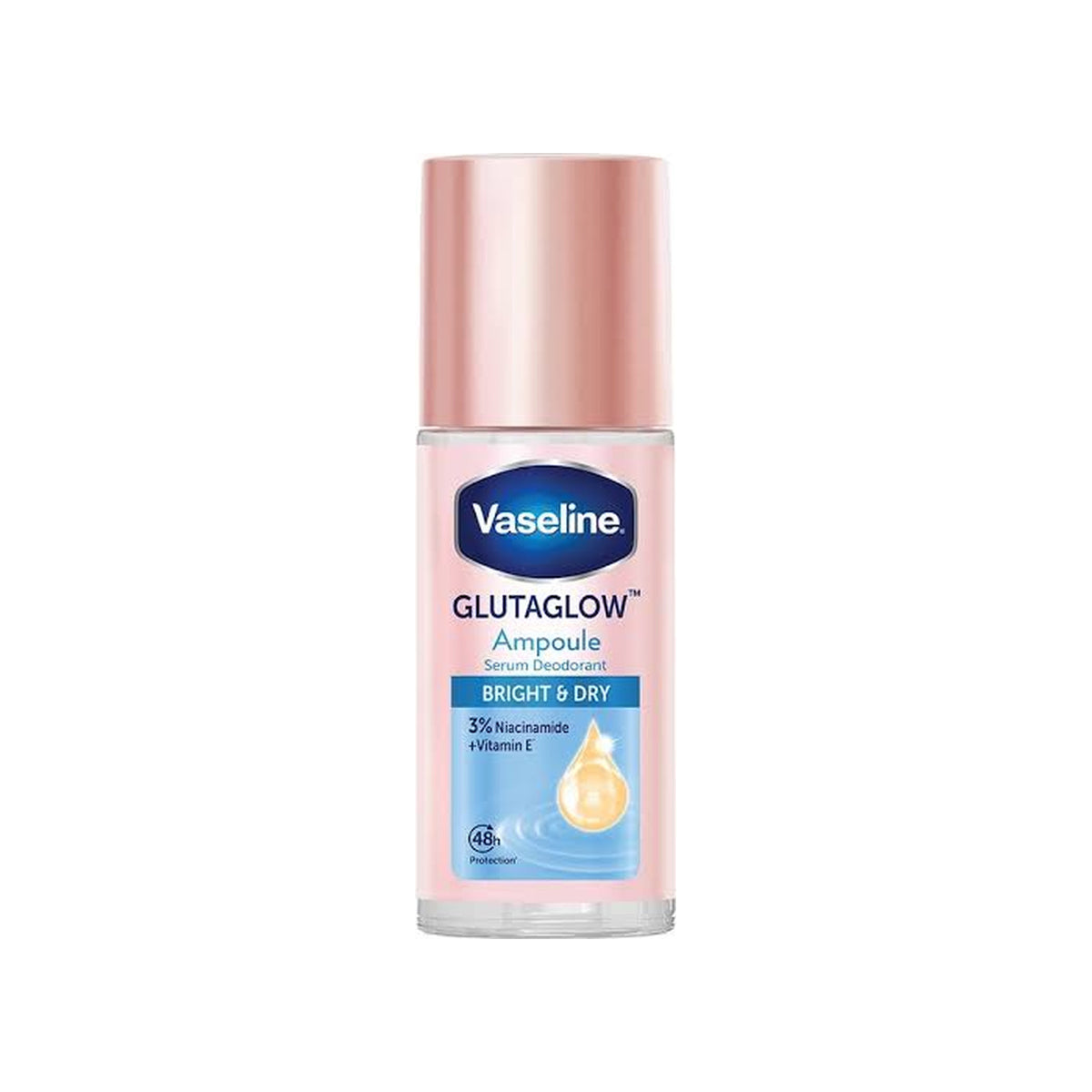 VASELINE Vaseline Glutaglow Ampoule Bright & Dry Ampoule Serum Deodorant — 3% Niacinimide + Vitamin E