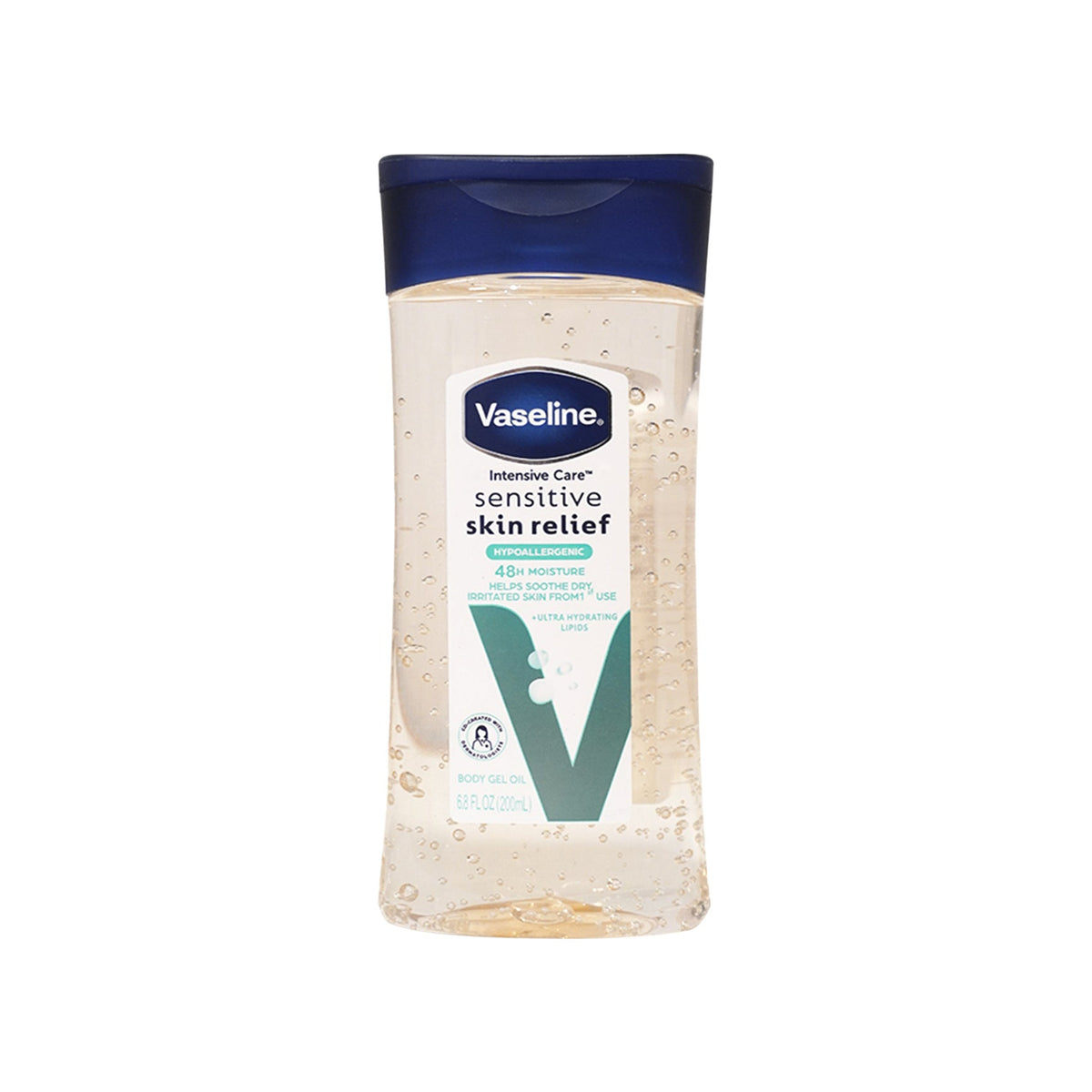 VASELINE Vaseline Intensive Care Body Gel Oil Sensitive Skin Relief Hypoallergenic 48 H Moisture