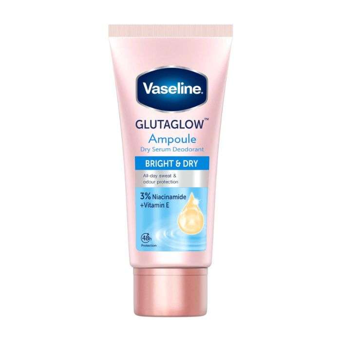 VASELINE GLUTAGLOW AMPOULE ULTRA  BRIGHT AMPOULE DRY SERUM DEODORANT (3% NIACINIMDE + VITAMIN E)