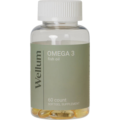 WELLUM OMEGA 3 SOFT GEL SUPPLEMENTS 60 COUNTS