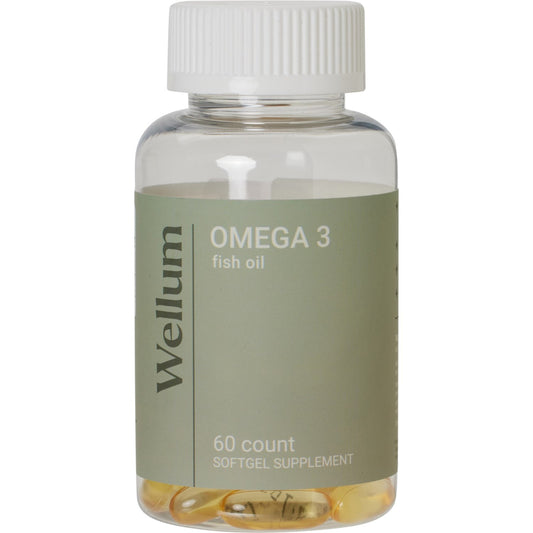 WELLUM OMEGA 3 SOFT GEL SUPPLEMENTS 60 COUNTS