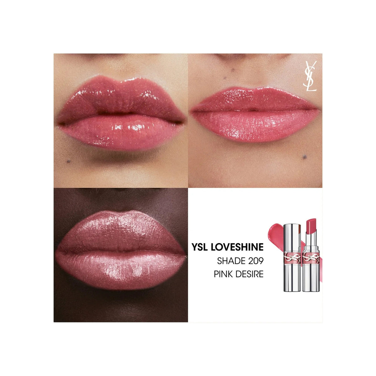 YVES SAINT LAURENT Love Shine Collector — 209 Pink Desire — view 2