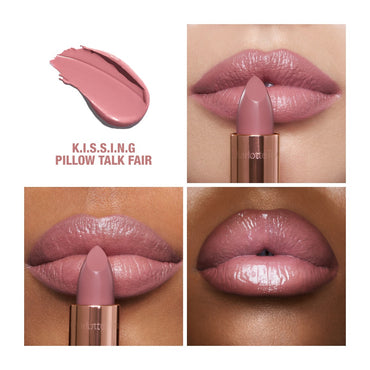 CHARLOTTE TILBURY PILLOW TALK GLOSSY LIP KIT PILLOW TALK ORIGINAL FAIR