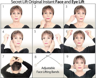 Secret Lift Original - Cosmesearch (Instant Face, Neck And Eye Lift Dark And Light Hair)