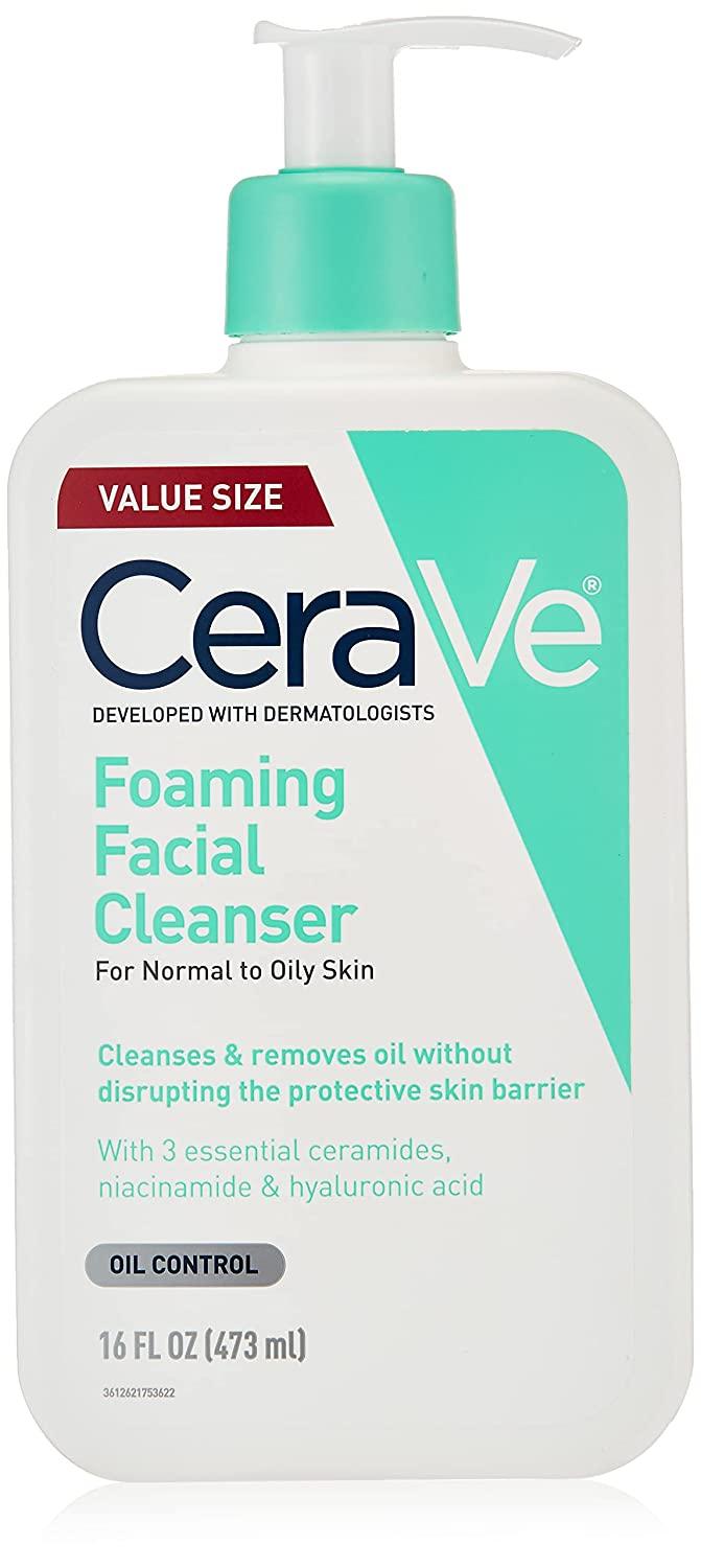 Cerave Foaming Facial Cleanser Daily Face Wash For Oily Skin