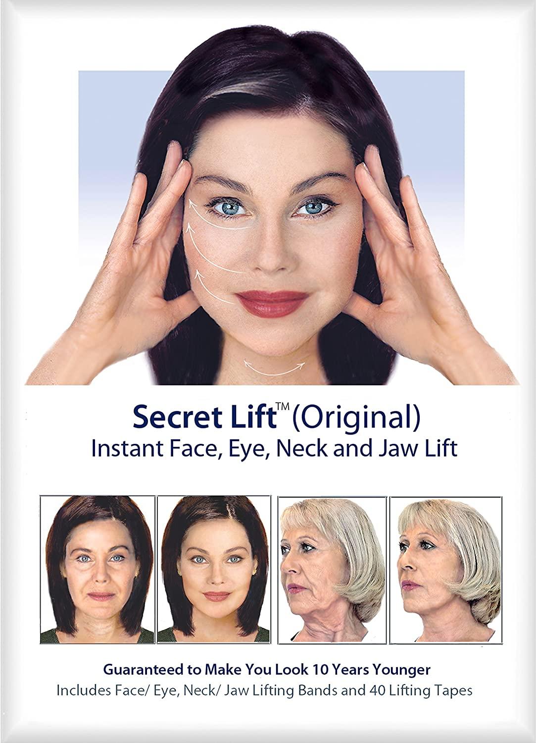Secret Lift Original - Cosmesearch (Instant Face, Neck And Eye Lift Dark And Light Hair)