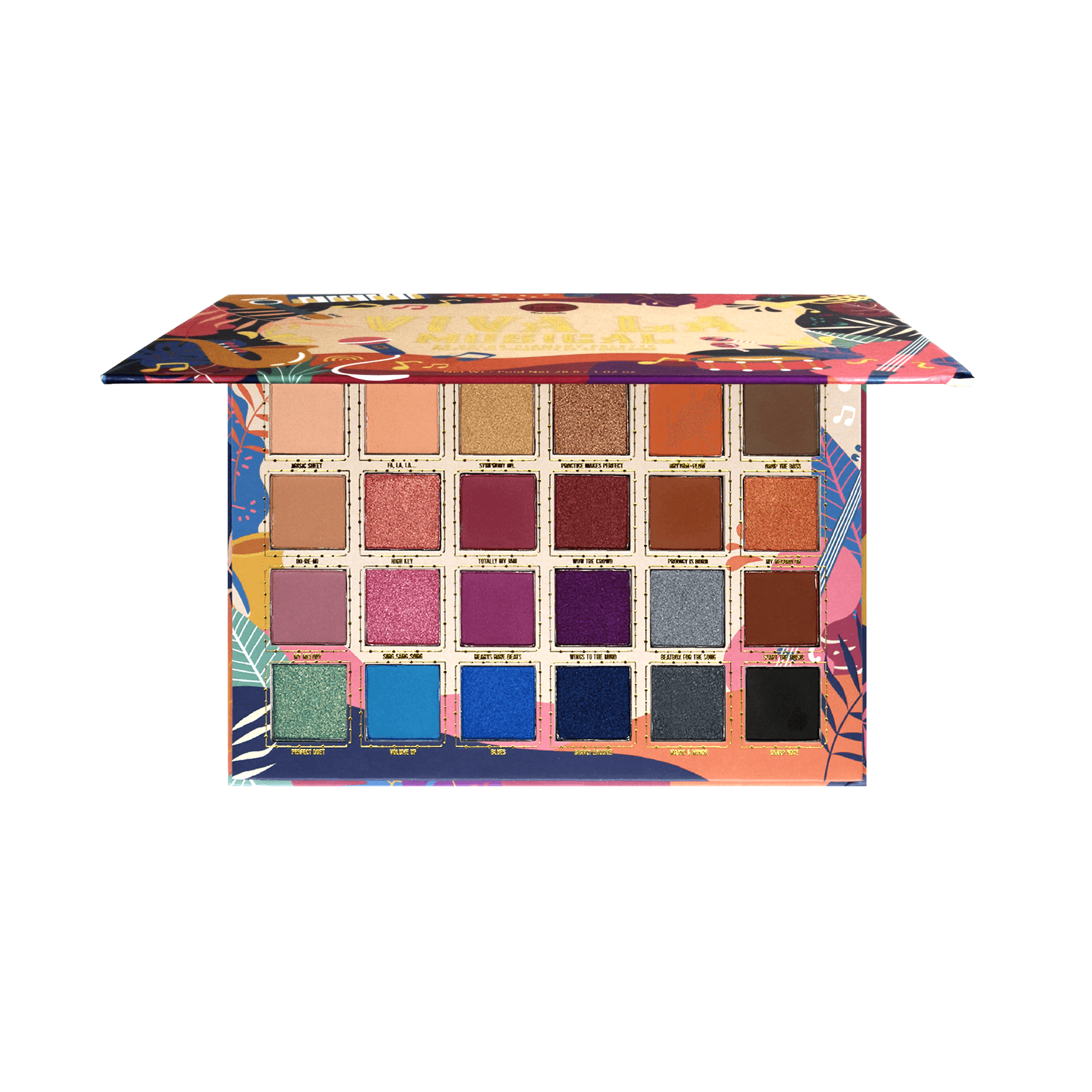J.Cat Beauty Viva La 24 Color Pigment Palette - Viva La Musical Vlp102