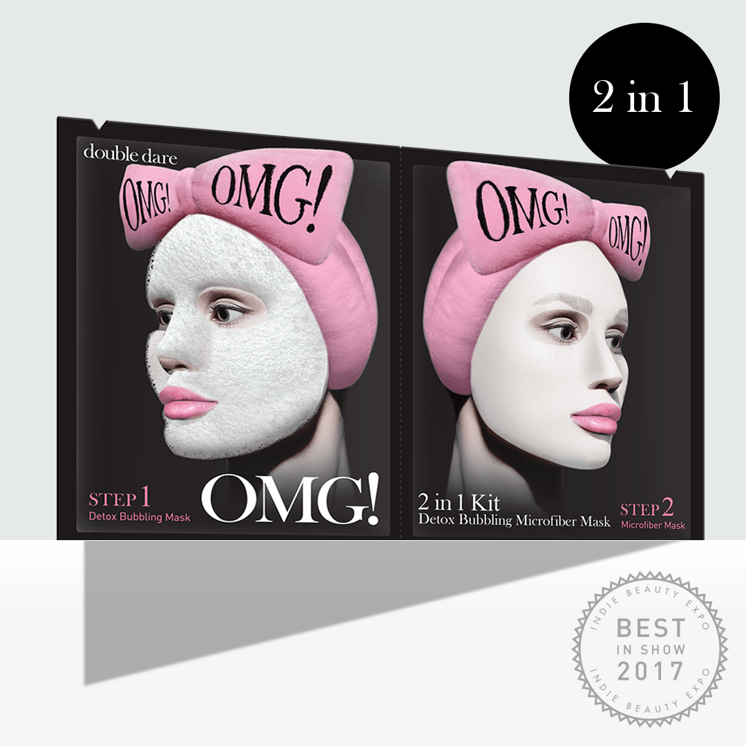 O.M.G! 2In1 Kit Detox Bubbling Microfiber Mask