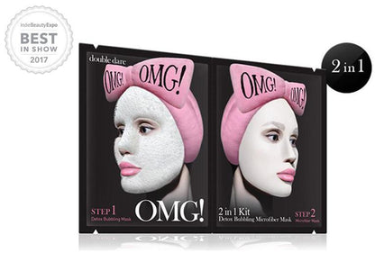 O.M.G! 2In1 Kit Detox Bubbling Microfiber Mask