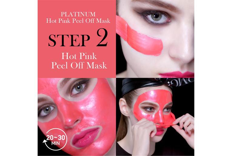 O.M.G.!Platinum Hot Pink Facial Mask Kit