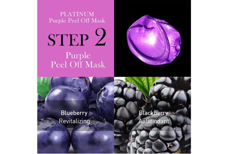 O.M.G.! 
Platinum Purple Facial Mask Kit