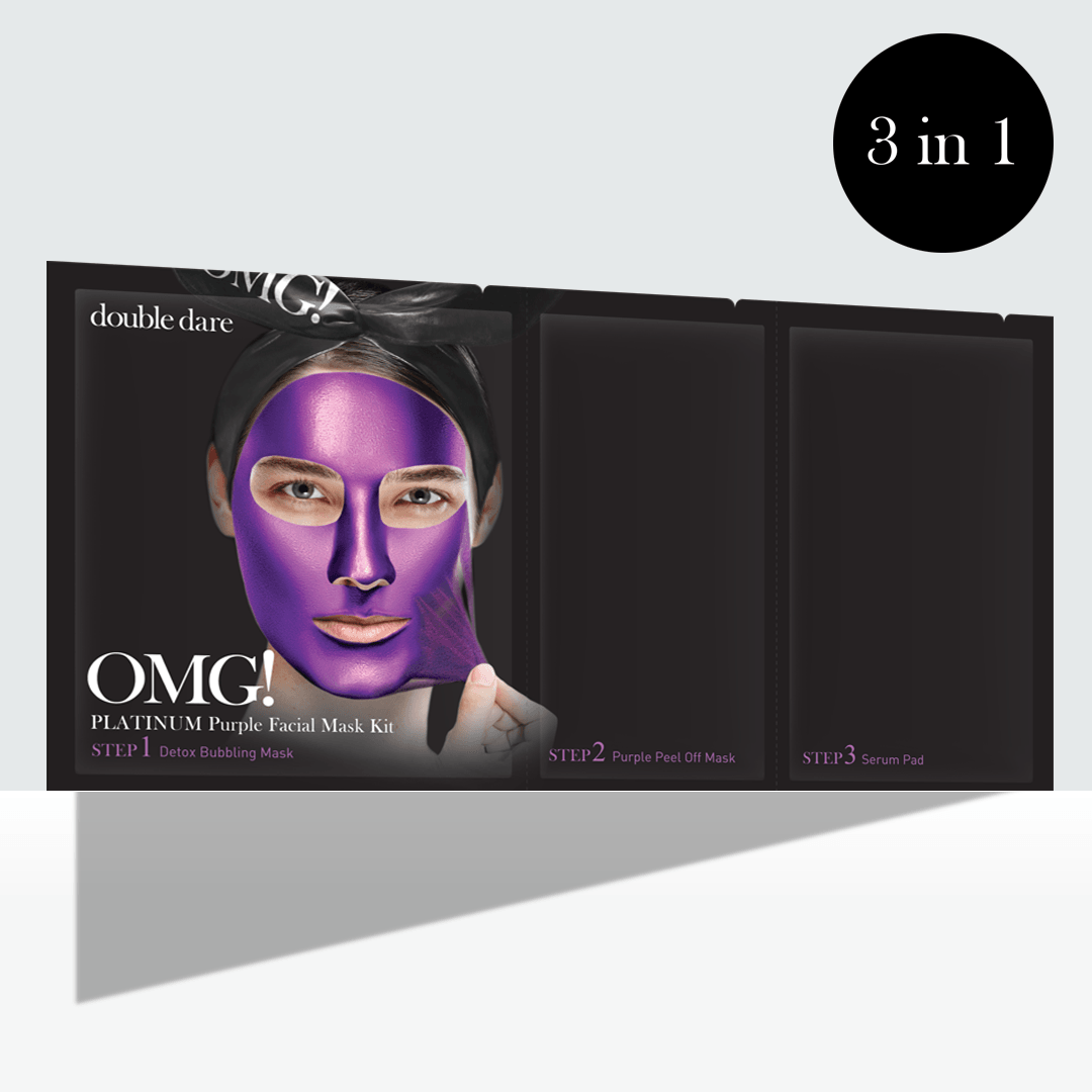 O.M.G.! 
Platinum Purple Facial Mask Kit